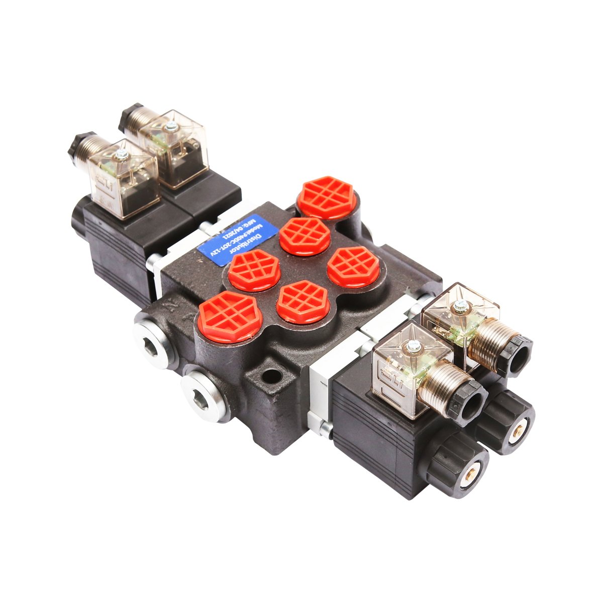 Distribuitor hidraulic P40 electromagnetic cu 2 cai, 12V Breckner Germany